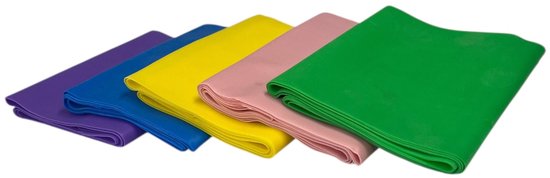Padisport weerstandsband blauw - sport elastiek banden - sportartikelen voor thuis - gym elastieken van Merkloos