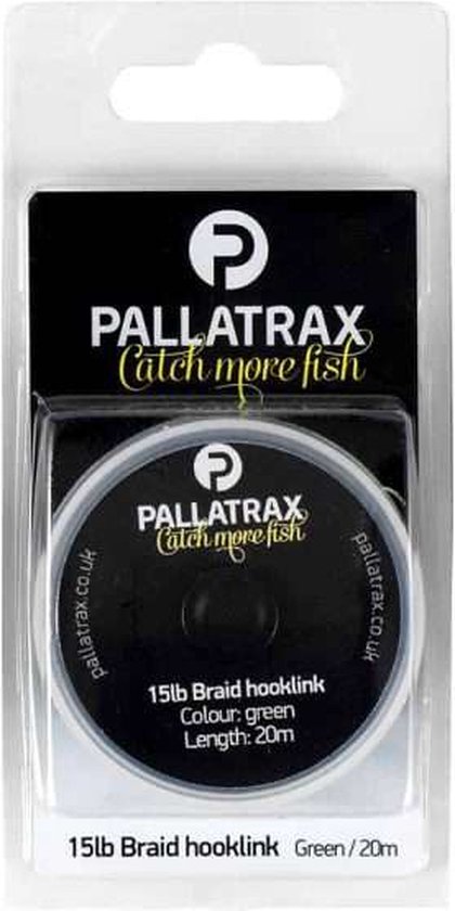 Pallatrax Braid Hooklink - Green - 12lb - 20m - Onderlijnmateriaal Karper vissen van Pallatrax