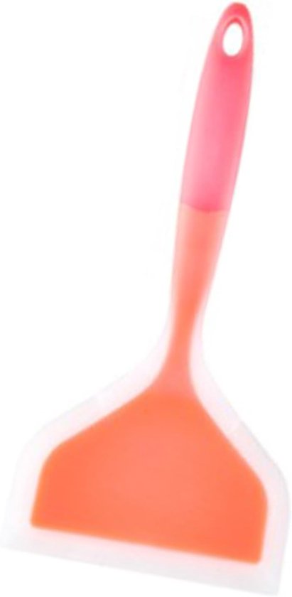 Pannenkoeken Schop Flexibele Platte Bodem Brede Omelet Flipper Spatel Turner voor Eieren Vis Pizza en Steak Schop (Oranje)