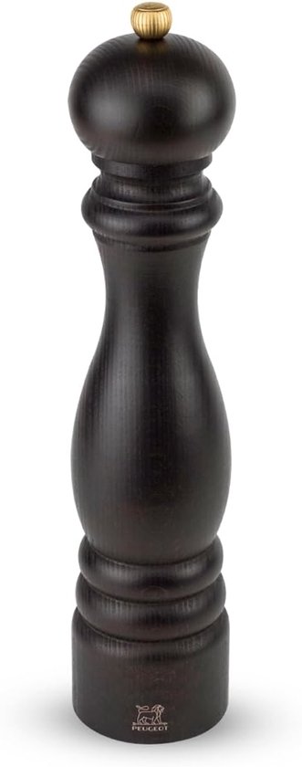 Paris Handmatige zoutmolen, klassieke maalgraadinstelling, hoogte: 30 cm, hout, bruin, 870430/SME/1