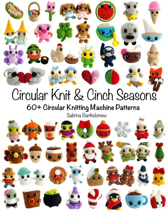 Patronenboek Rondbreimachine: Meer dan 60 Schattige Knuffelontwerpen voor Elk Seizoen van Merkloos