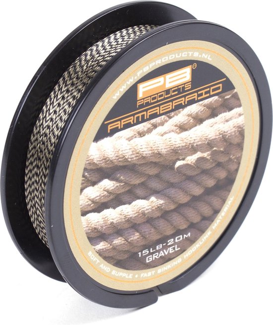 PB Products - Armabraid Onderlijn Materiaal - 20 meter - Gravel (15 lb) van PB Products