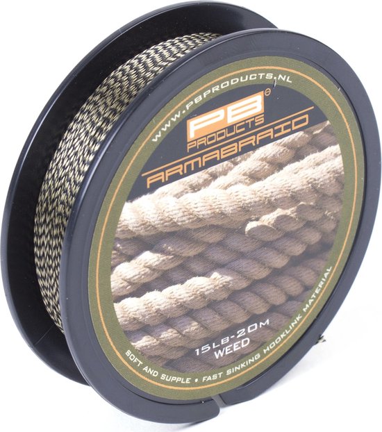 PB Products - Armabraid Onderlijn Materiaal - 20 meter - Weed (25 lb) van PB Products