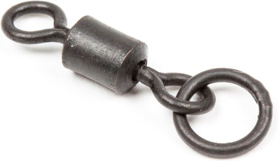 PB Products - Bait Ring Swivel - Maat 24 - 10 Stuks - Zwart van PB Products