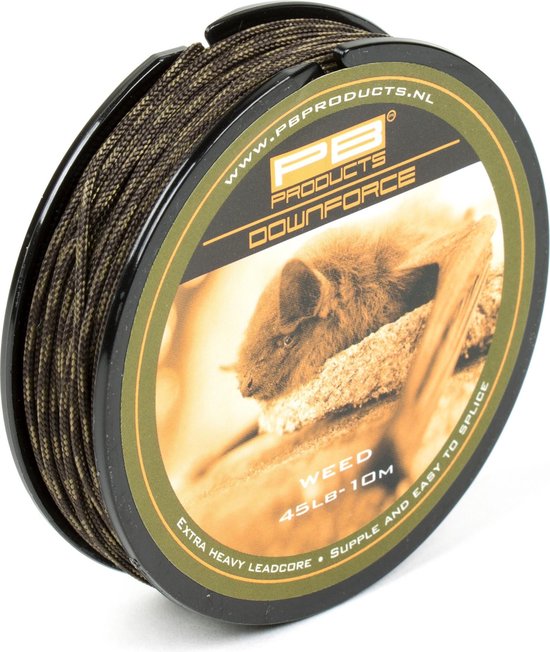PB Products - Downforce Leadcore Leader 45 lb - 10 meter - Weed van PB Products