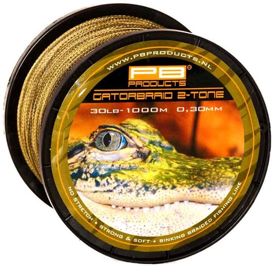 PB Products - Gator Braid Gevlochten lijn - 400 meter - 0,30 mm (30 lb) van Merkloos