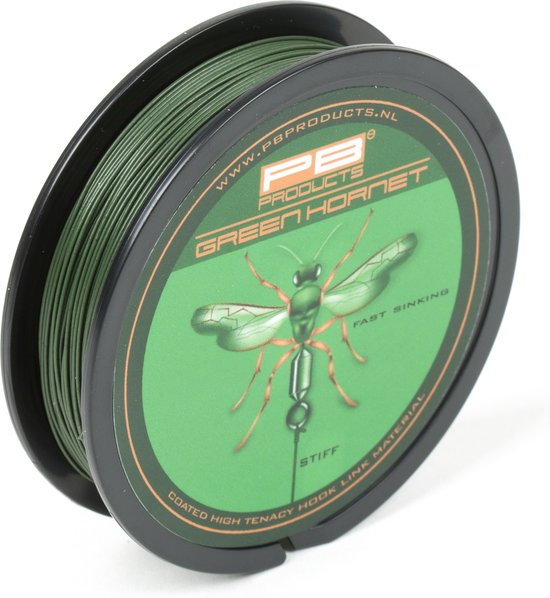 PB Products - Green Hornet - Gecoat Onderlijn Materiaal - 20 meter - 25 lb van PB Products