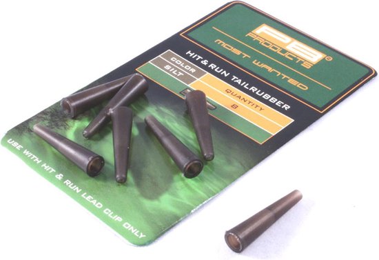 PB Products Hit & Run Tailrubbers Leadclip | Silt | 8 Stuks van PB Products