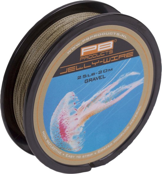 PB Products - Jelly Wire - Gecoat Onderlijn Materiaal - 20 meter - Gravel (15 lb) van PB Products