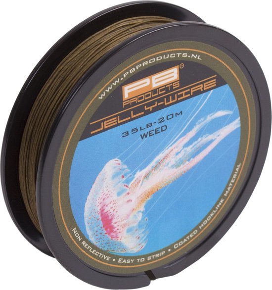 PB Products - Jelly Wire - Gecoat Onderlijn Materiaal - 20 meter - Weed (25 lb) van PB Products