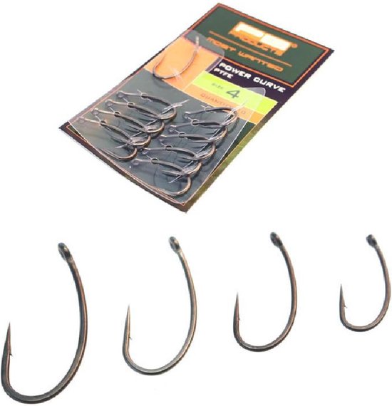 PB Products - Power Curve Hook PTFE - Karperhaken 10 stuks - Maat 8 van Merkloos