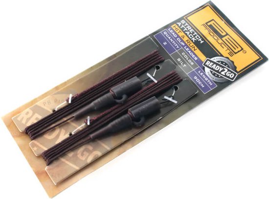 PB Products - Ready2Go Stretch Attack Hit & Run Leadclip Leader 90 cm - 2 stuks van PB Products