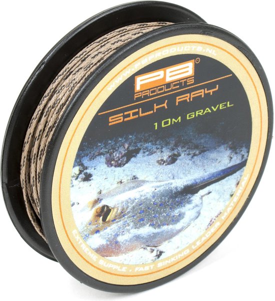 PB Products - Silk Ray Leader materiaal - 10 meter - Gravel (65 lb) van PB Products