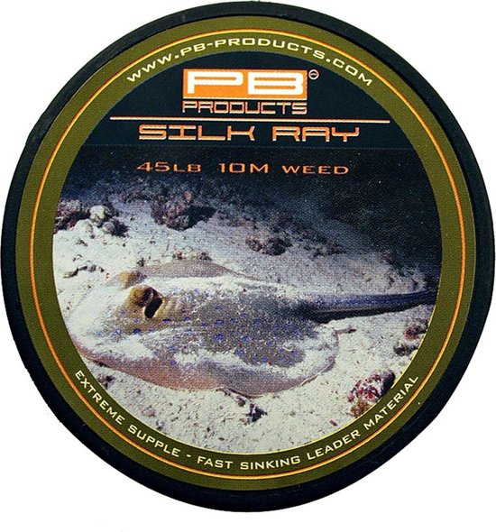 PB Products - Silk Ray Leader materiaal - 10 meter - Weed (45 lb) van PB Products