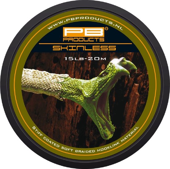 PB Products - Skinless - Gecoat Onderlijn Materiaal - 20 meter - Silt (25 lb) van PB Products