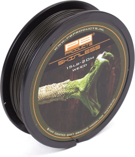 PB Products - Skinless - Gecoat Onderlijn Materiaal - 20 meter - Weed (15 lb) van PB Products