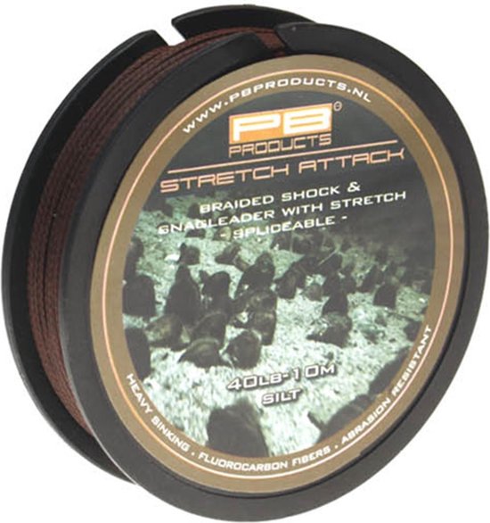 PB Products - Stretch Attack - Voorslag Leader 40 lb - 10 meter - Silt van PB Products