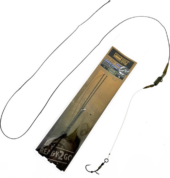 PB R2G Clip SR Leader 90 With Shot on the Hook Rig Weed 2st. Size 4 van PB Products