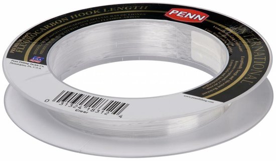 Penn International Fluorocarbon Leader - Transparant - Visdraad - Onderlijn - Vislijn - 15lb 45m