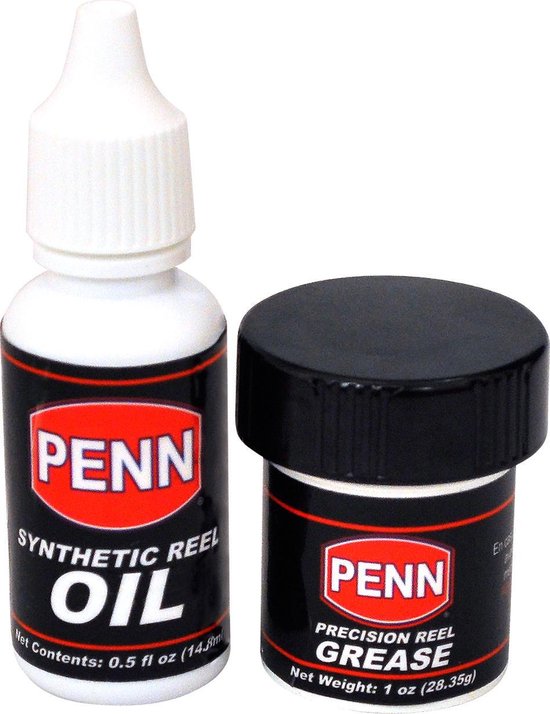 Penn Reel Olie en Vet - molen onderhoudskit - 14g olie + 28g vet