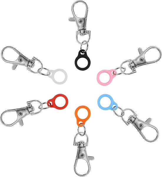 Pennenhouders met clip voor lanyards en reel-badge - 6 stuks, ideaal voor verpleegsteridentiteitskaarten en schrijfgerei, handig en praktisch accessoire.