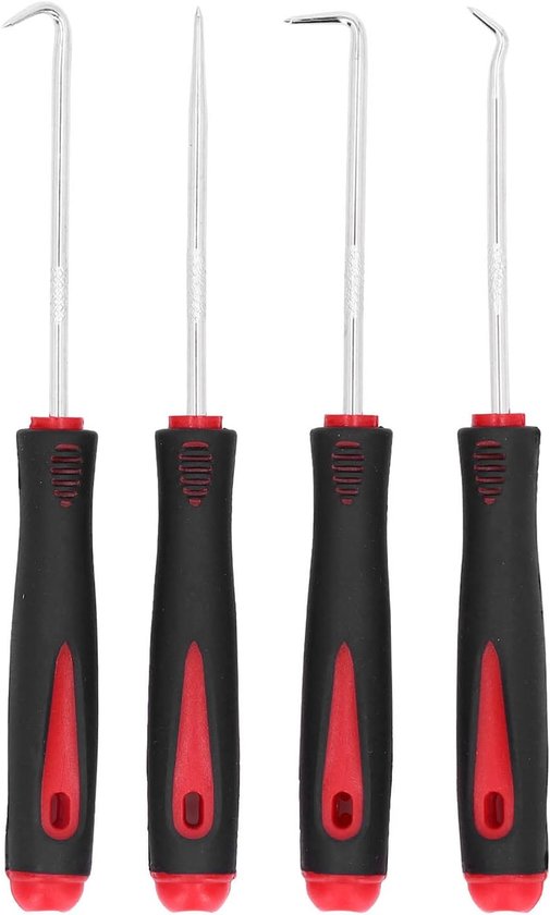 Pick and Hook Set, 4pcs Professional Long Oil Seal/O-Ring Seal Removal Tool Gasket Pick Mini Precision Hooks Puller - ShopVlot