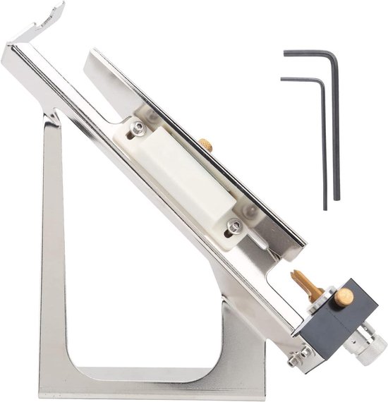 Pijl Fletching Jig - Aluminiumlegering - Verstelbaar - DIY - Boogschieten - Pen - Gereedschap - Pijl - Fletching Jig - Accessoires - Geschikt voor alle pijlen - Zwart van Merkloos