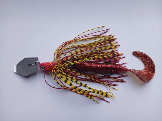 PikeAttack-Chatterbait-Rood-17gram van Madcat