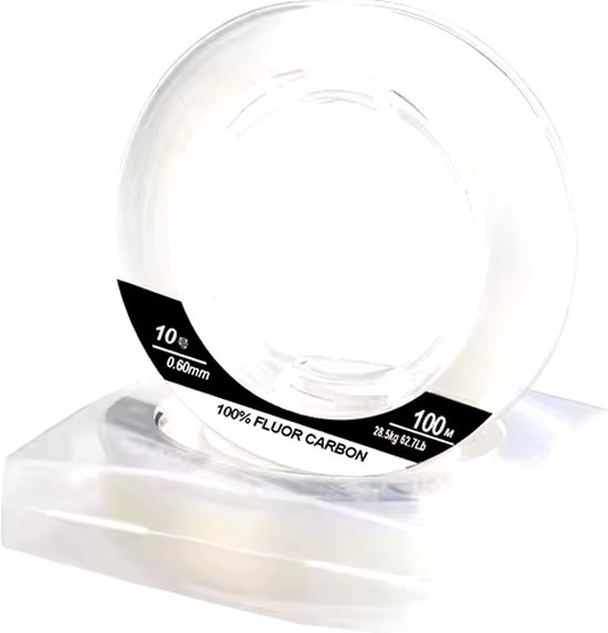 PikeAttack-Fluorcarbon 100M-Onderlijn-Dropshot-Carolina Rig-Texas Rig van PikeAttack