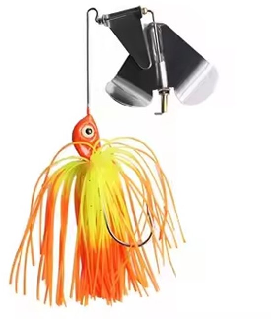 PikeAttack - Spinnerbait - Roofvissen - Geel/Oranje- 15gram van Merkloos