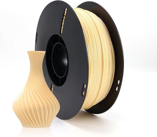 PLA Filament 1.75 mm, 1 kg Spoel in Sand Gold Kleur voor 3D Printen, Hoge Kwaliteit en Betrouwbaarheid