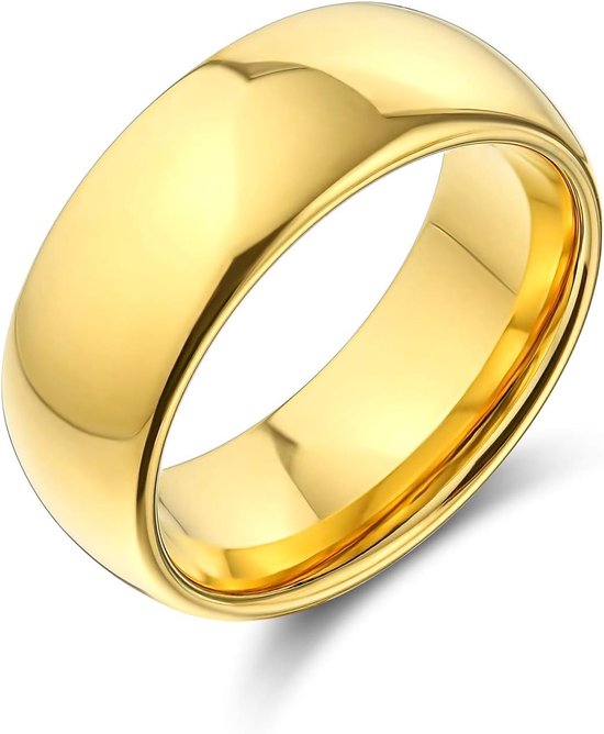 Plain Eenvoudige Dome Koppels Klassieke Zwart Rose Goud Plated Titanium 2-8MM Trouwring Ring Voor Mannen Vrouwen Comfort Fit