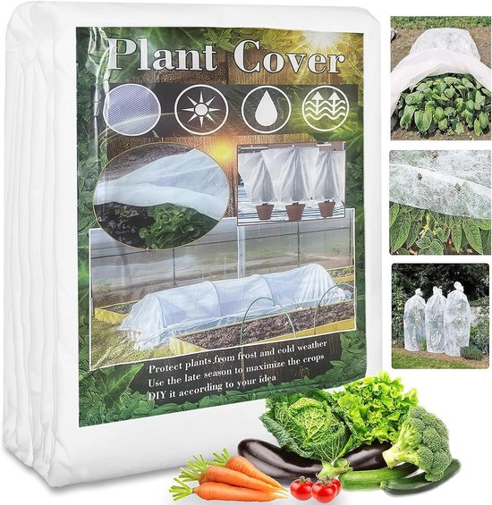 Plantendek voor vorstbescherming, herbruikbaar, 40 g/m², 2.5 x 7.5 m