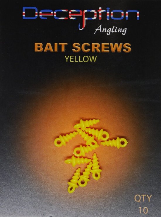 Plastic bait screws – Trans clear qty 10 van Korda