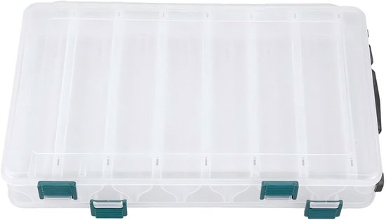 Plastic Dubbelzijdige Loodskist voor Vissen - Grote Capaciteit, Ideaal voor Aas en Loodjes, Handige Opbergoplossing van Merkloos