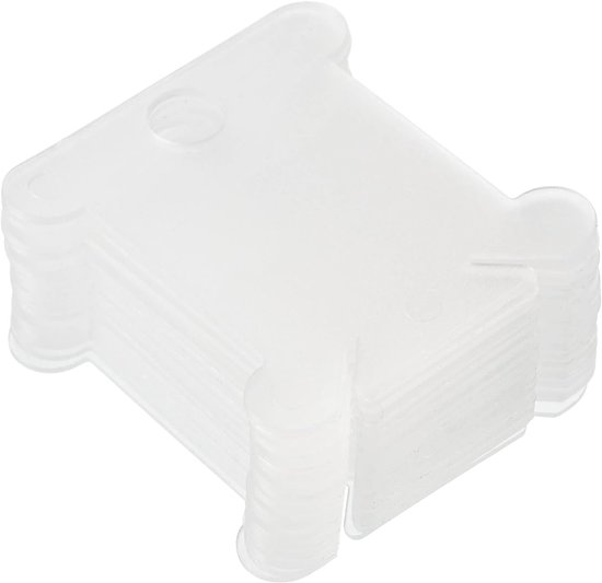 Plastic floss klossen, 300 stuks draadkaarten, gekruist katoen voor knutselen, doe-het-zelf naaien, opbergkoffer, borduurwerk, transparant