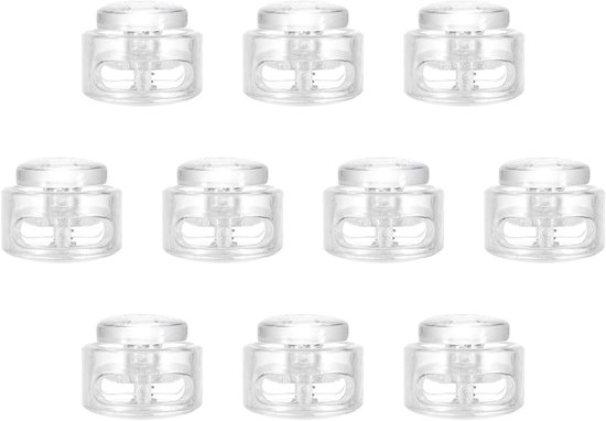 Plastic Koordsluiting, Set van 10, Dubbel Gat Veerkoord, Stopper voor Paracord, Kamperen, Wandelen, Schoenveters Vervanging, Verstelbare Sluiting