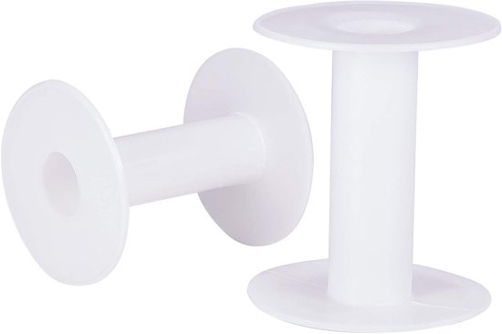Plastic Lege Spoelen 7.5 cm voor Kralen, Draad en Touw - 20 Stuks voor Creatief Knutselen