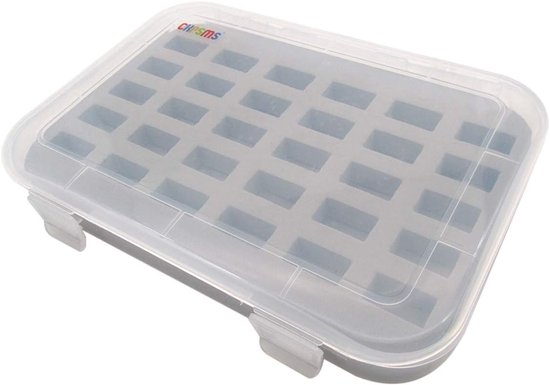 Plastic opbergdoos voor 30 spoelen met deksel - Ideaal voor naaibenodigdheden en organisatie