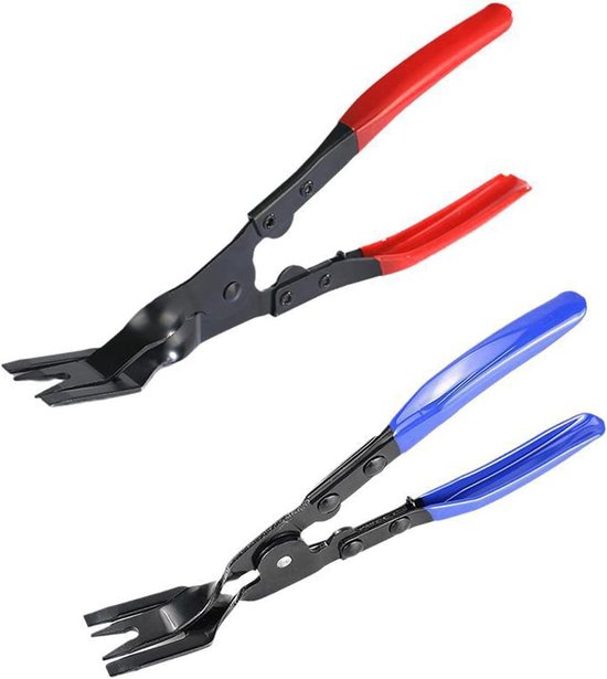 Plastic rivet pliers set 2pcs - hoogwaardig carbon staal - sterke veerdruk - ideaal voor het verwijderen van autodeuren - ShopVlot