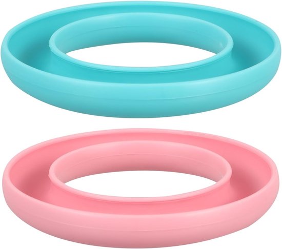 Plastic Spoelhouder en Opbergdoos voor Naaiaccessoires - 2 Stuks in Blauw en Roze, Ideaal voor Naaimachines en Creatief Naaiwerk