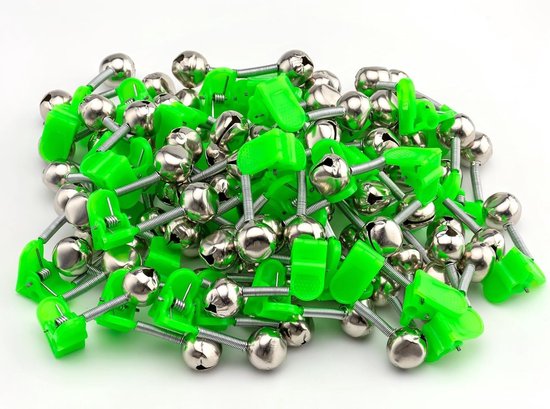 Plastic Visbelletjes met Clip voor Nachtvissen - 36 Stuks Bait Alarm Indicator met Dubbele Waarschuwing en Geluidsfunctie
