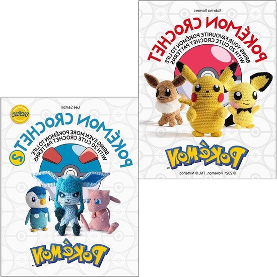 Pokémon Haakboeken Set - Amigurumi Gidsen - Haken Leren - 20 Pokémon Per Boek - 820 g - Multicolor van Merkloos