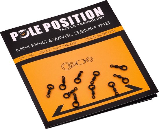 Pole Position Mini Ring Swivel 3,2mm Maat 8 - Swivel