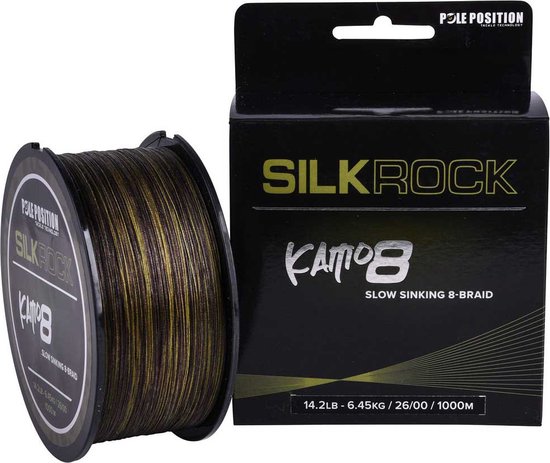 Pole Position - Silkrock - Kamo - 8 Braid - 1000m -0.26mm 6.45kg - Gevlochtenlijn van Pole Position