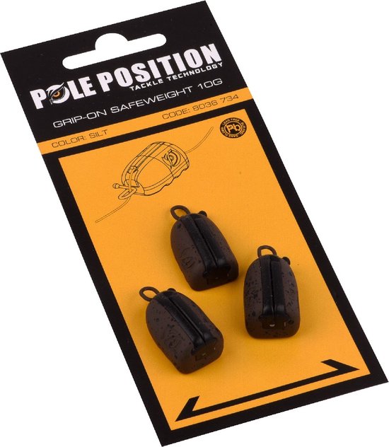 PolePosition Grip-On Safeweight Zinc 10 gr 3st. van PolePosition