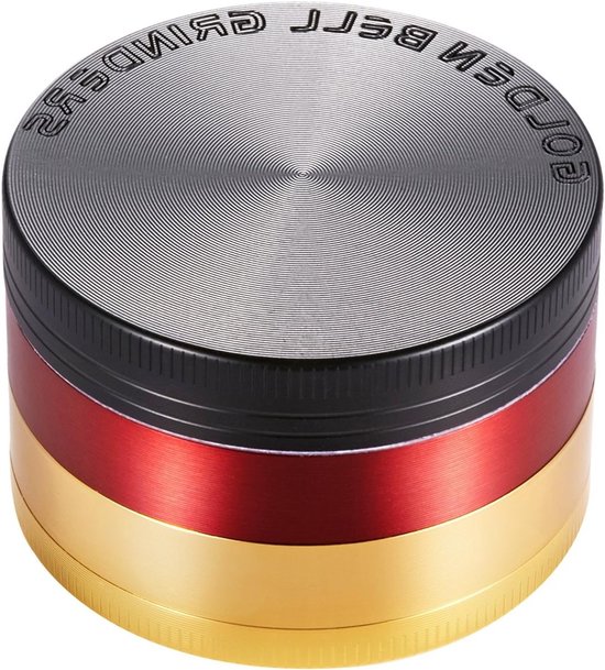 Pollenmaler en Kruidenmolen voor Specerijen, Koffie en Kruiden - 4-delige Set met Pollen Schraper en Duitse Vlag van Merkloos