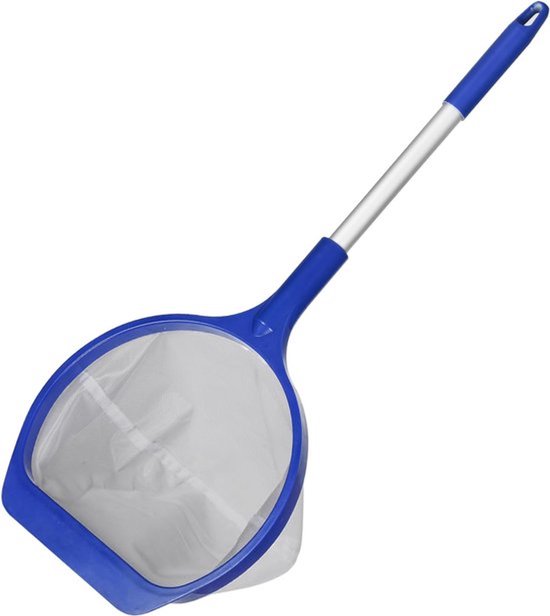 Pool Skimmer-Net met Steel - 25 inch Kleine Schepnet voor Spa, Hottub en Opzetzwembad - Ultra Fijnmazig Net voor Bladeren en Vuil - Blauw