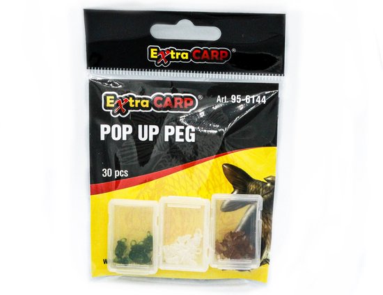 Pop Up Peg - 30 stuks - Bait Screws - 3 x 10 stuks - Verschillende kleuren - Karper Rig materiaal & Onderlijn materiaal van POP