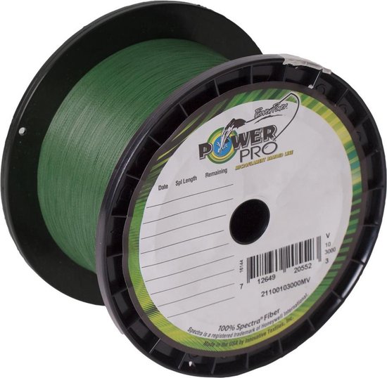Power Pro Dyneema | Moss Green | 0.43mm | 1370m van Merkloos